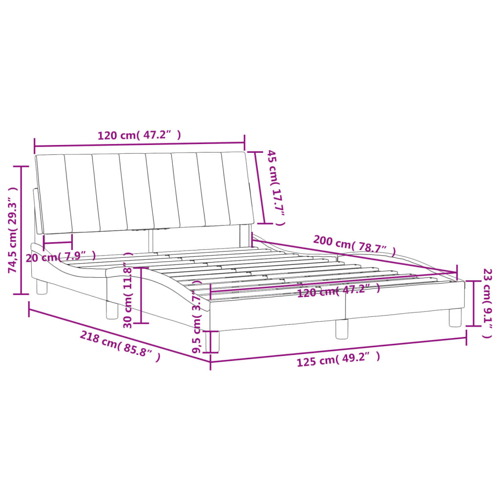 Bed met matras "Hanko" fluweel donkergroen 120x200 cm is nu te koop bij PeponiXL, paradijselijk wonen!