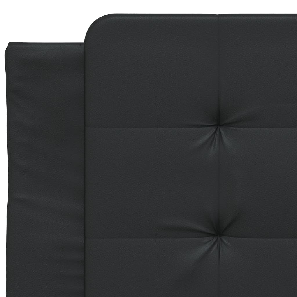 Bedframe met LED zonder matras "Zadar" zwart 100x200 cm is nu te koop bij PeponiXL, paradijselijk wonen!
