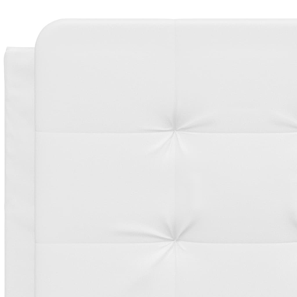 Bedframe met LED-verlichting kunstleer wit 140x200 cm is nu te koop bij PeponiXL, paradijselijk wonen!