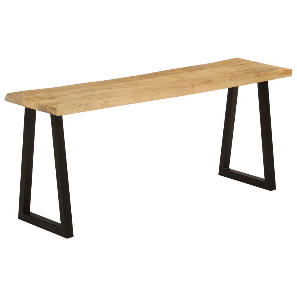 Bankje met natuurlijke rand 105 cm massief mangohout is nu te koop bij PeponiXL, paradijselijk wonen!