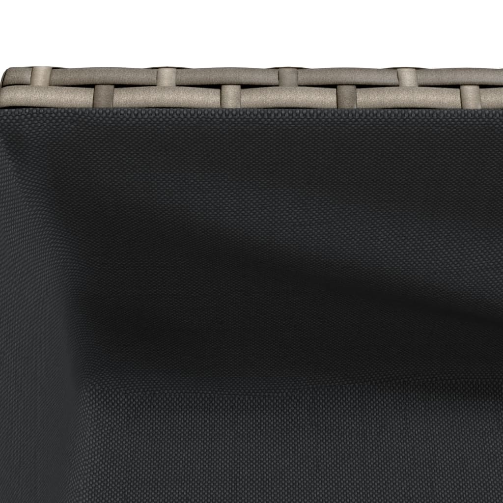 Plantenbakken met schap 2 st 90x40x75 poly rattan grijs is nu te koop bij PeponiXL, paradijselijk wonen!