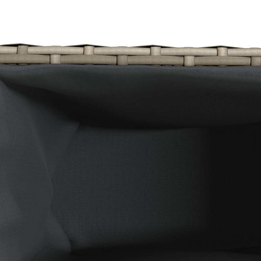 Plantenbakken met 2 potten 2 st 90x20x40 cm poly rattan grijs is nu te koop bij PeponiXL, paradijselijk wonen!