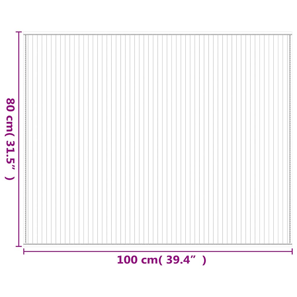 Vloerkleed rechthoekig 80x100 cm bamboe bruin is nu te koop bij PeponiXL, paradijselijk wonen!