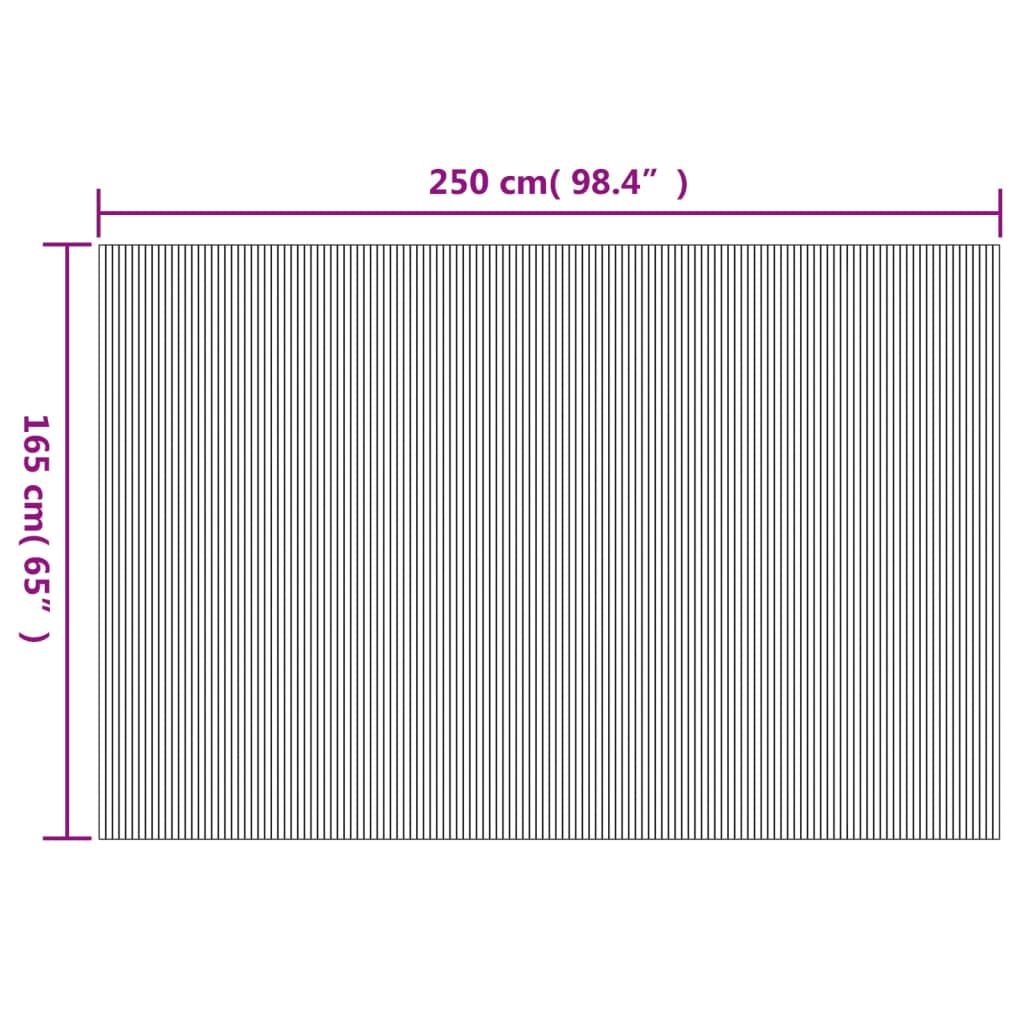 Kamerscherm breedte 250 cm hoogte 165 cm bamboe zwart is nu te koop bij PeponiXL, paradijselijk wonen!
