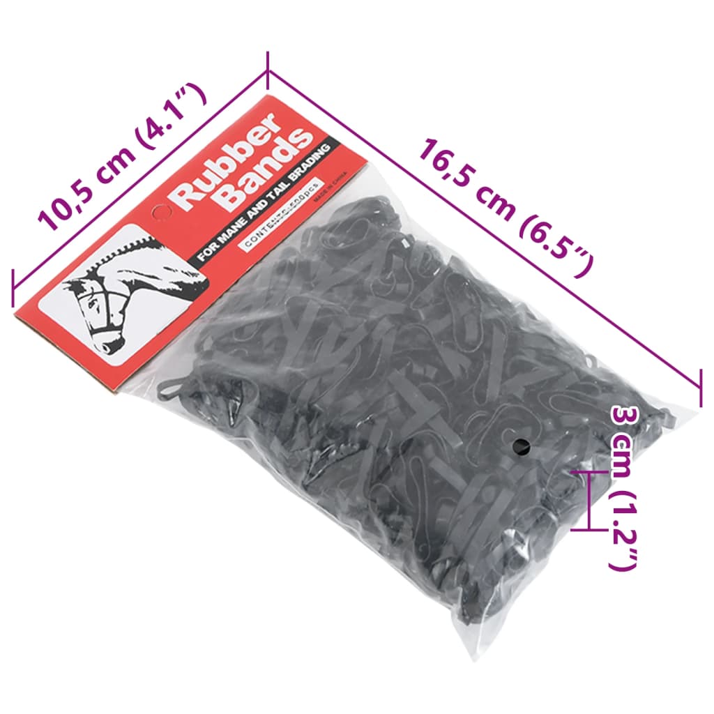 Haarelastiekjes paard 500 st silicone zwart is nu te koop bij PeponiXL, paradijselijk wonen!