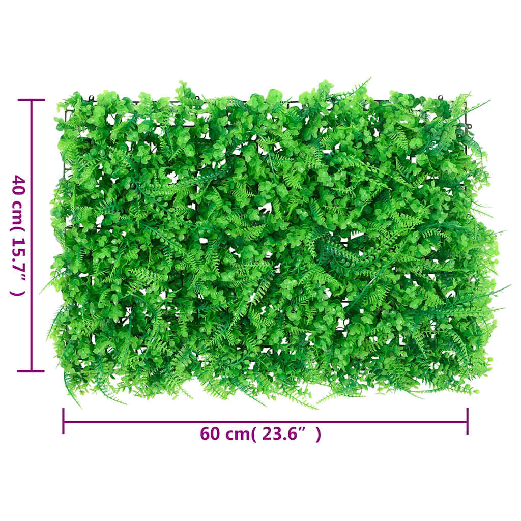 Hek met kunstvarenblad 6 st 40x60 cm groen