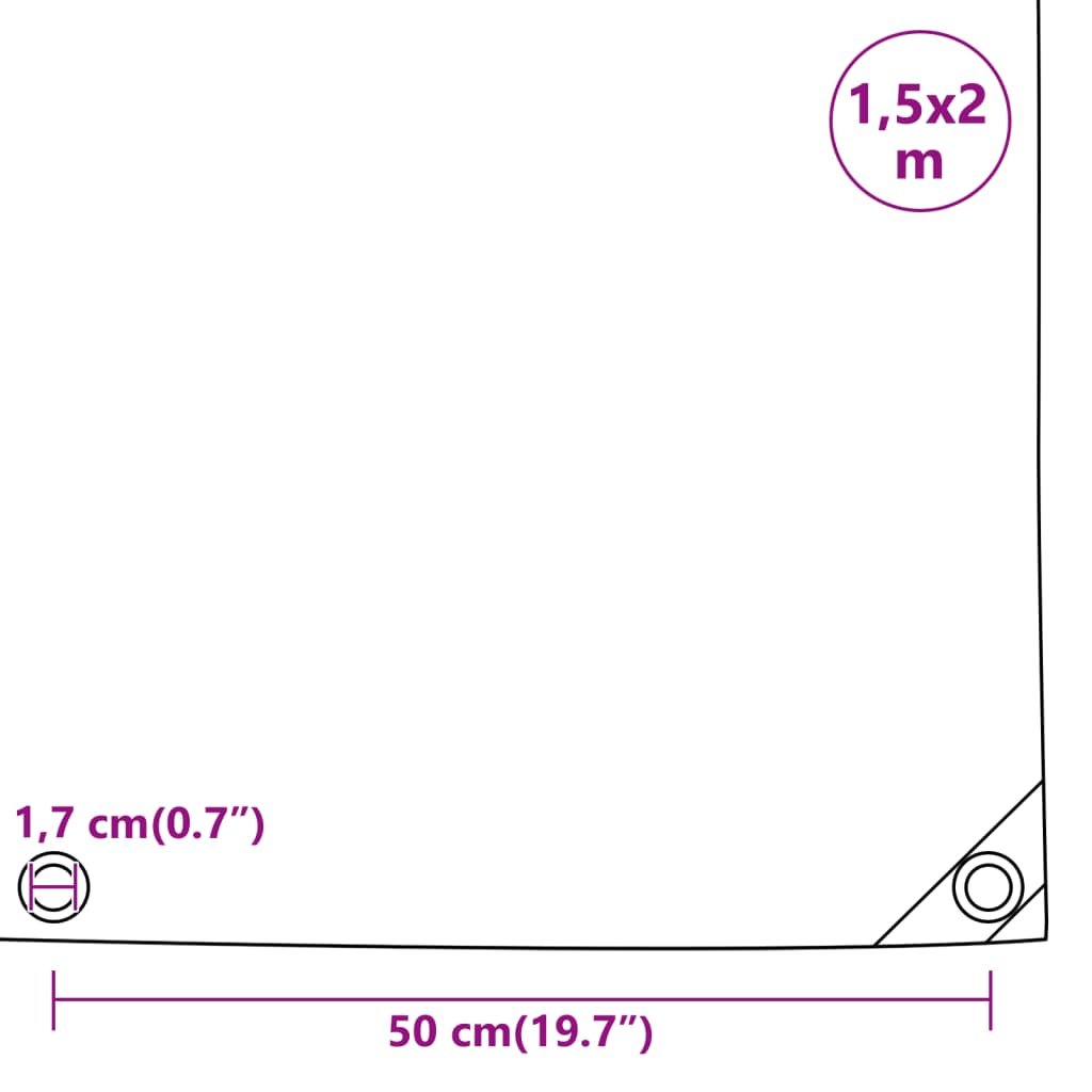 Dekzeil 650 g/m² 1,5x2 m grijs is nu te koop bij PeponiXL, paradijselijk wonen!