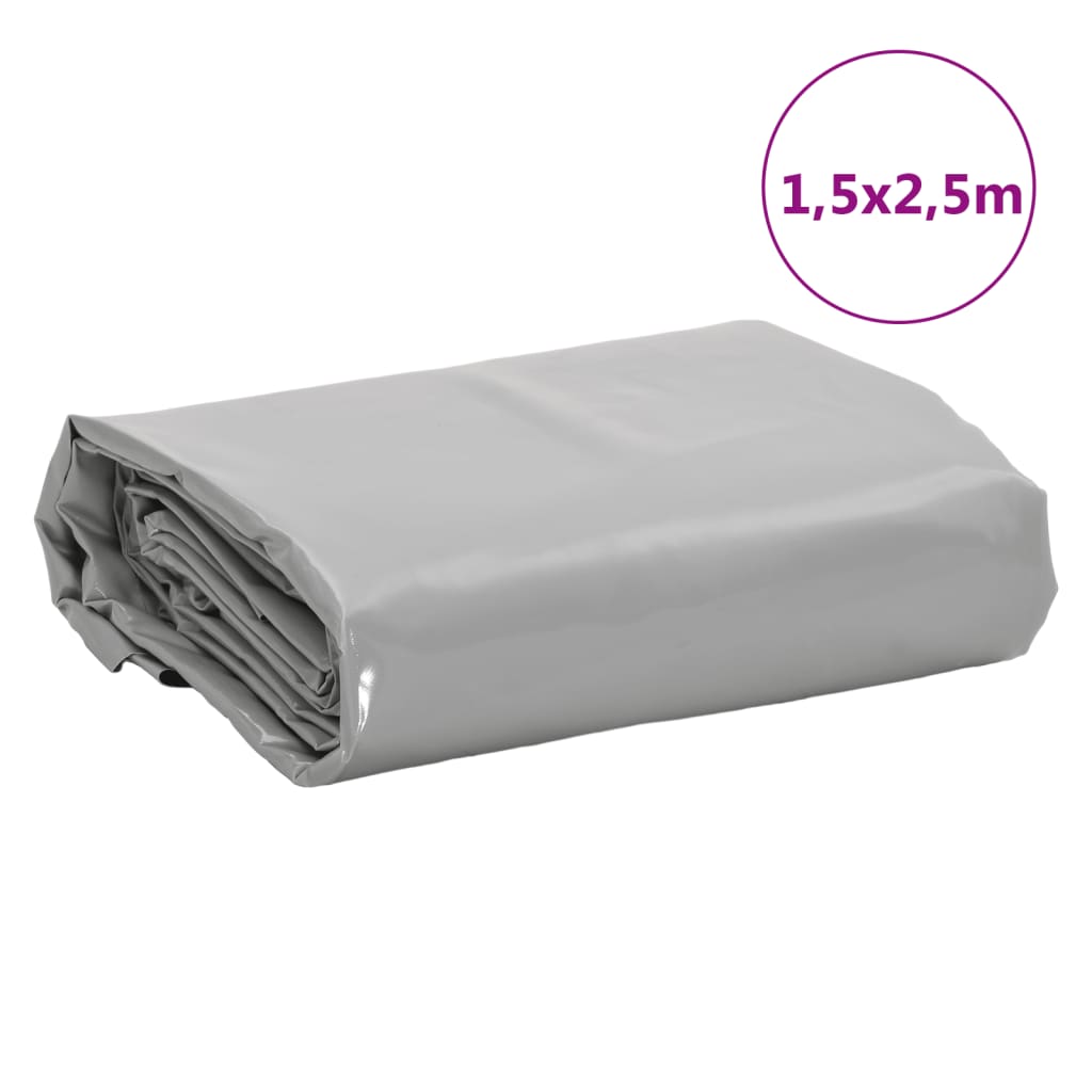Dekzeil 650 g/m² 1,5x2,5 m grijs is nu te koop bij PeponiXL, paradijselijk wonen!