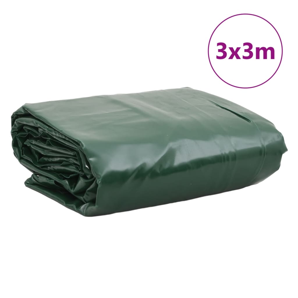Dekzeil 650 g/m² 3x3 m groen is nu te koop bij PeponiXL, paradijselijk wonen!