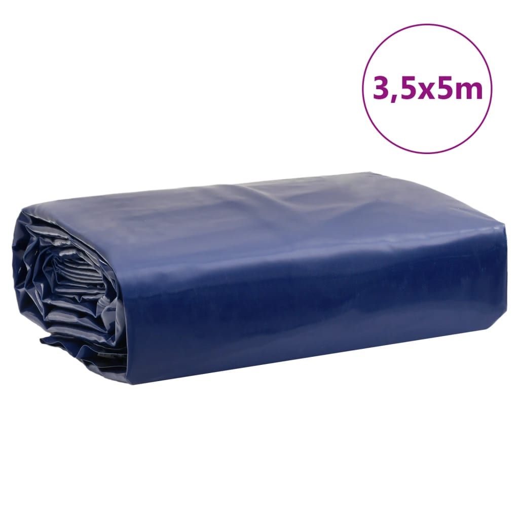 Dekzeil 650 g/m² 3,5x5 m blauw is nu te koop bij PeponiXL, paradijselijk wonen!