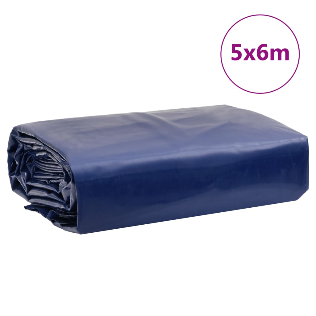 Dekzeil 650 g/m² 5x6 m blauw is nu te koop bij PeponiXL, paradijselijk wonen!