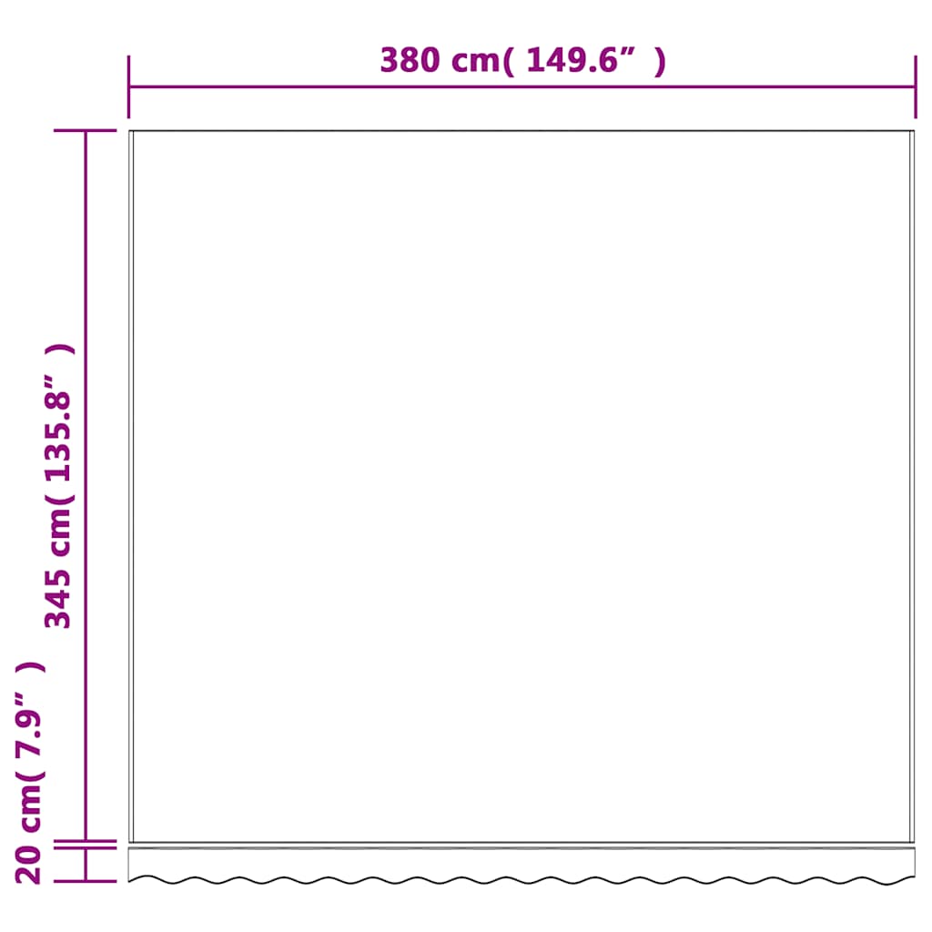 Vervangingsdoek voor luifel gestreept 4x3,5 m rood en wit is nu te koop bij PeponiXL, paradijselijk wonen!