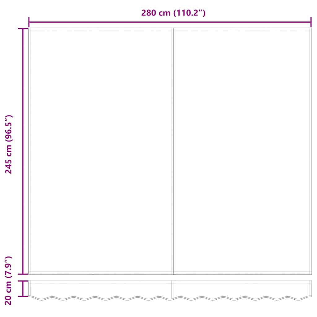 Luifel handmatig uittrekbaar 300x250 cm bruin is nu te koop bij PeponiXL, paradijselijk wonen!