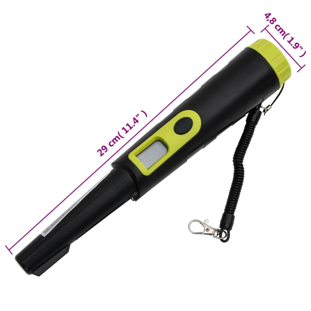 Pinpointer metaaldetector met LCD-scherm zwart en geel is nu te koop bij PeponiXL, paradijselijk wonen!