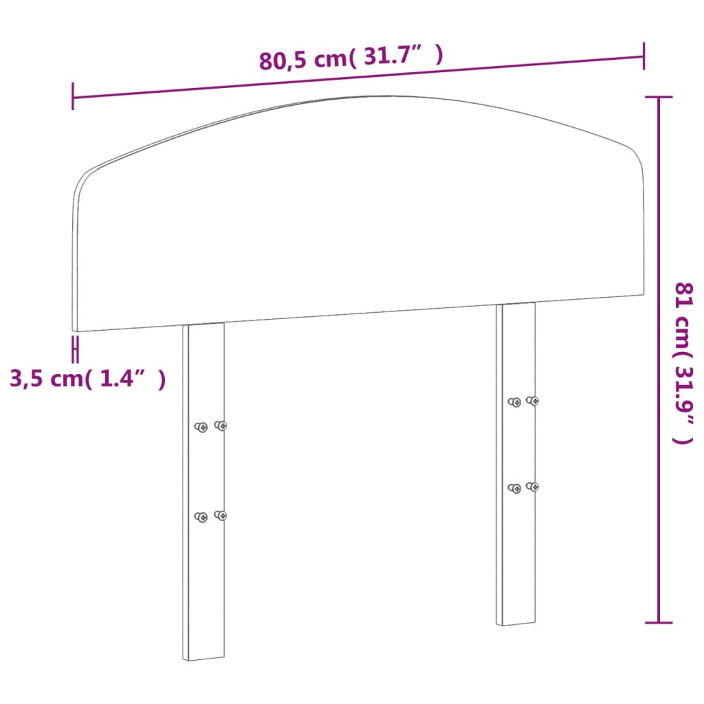 Hoofdbord 75 cm massief grenenhout wasbruin is nu te koop bij PeponiXL, paradijselijk wonen!