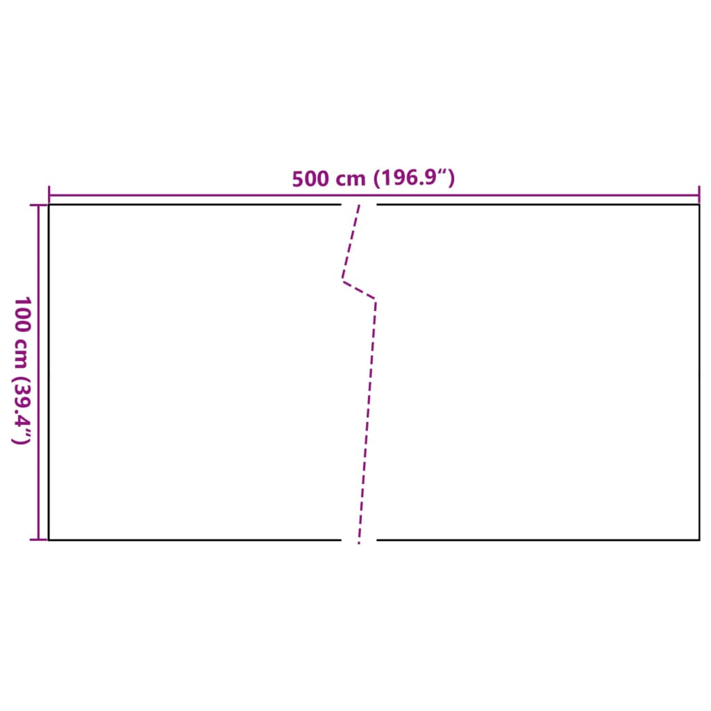 Balkonscherm 500x100 cm poly rattan antracietkleurig is nu te koop bij PeponiXL, paradijselijk wonen!