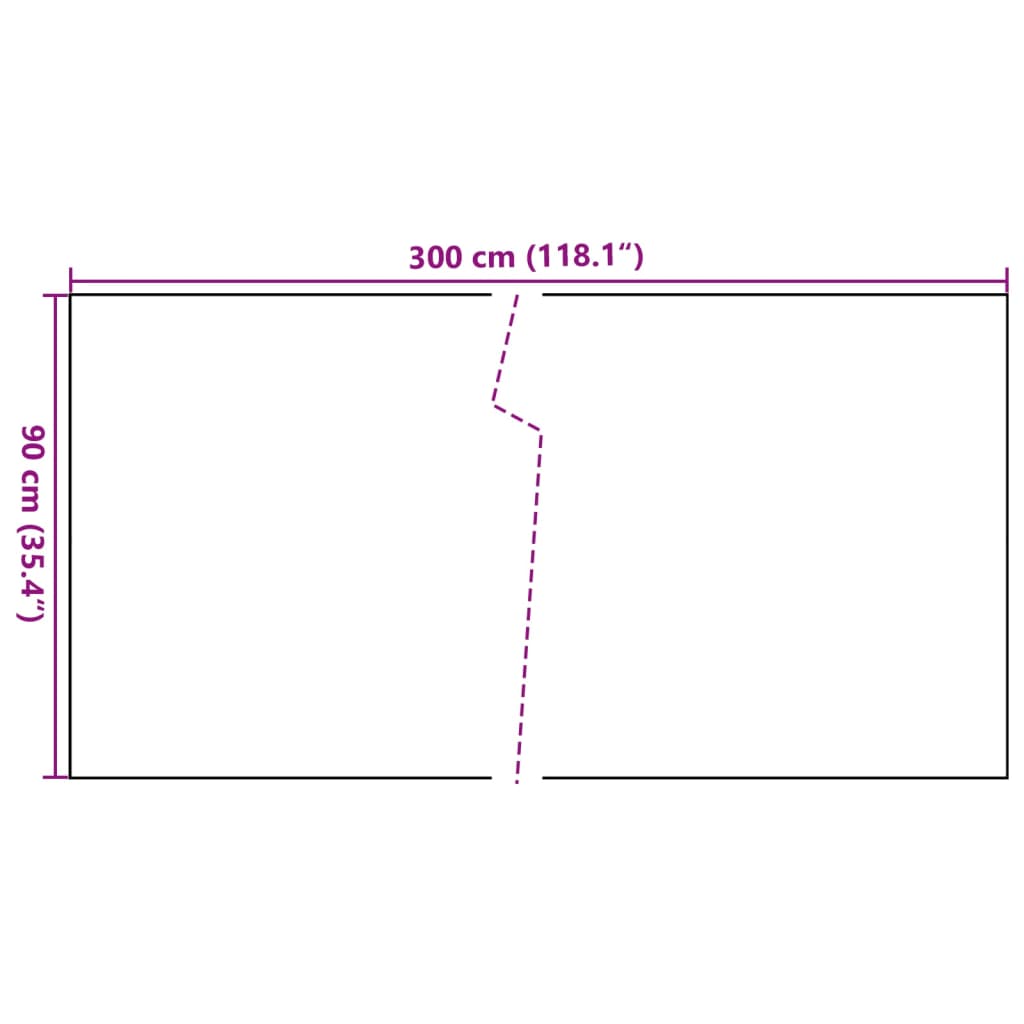 Balkonscherm 300x90 cm poly rattan bruin en zwart is nu te koop bij PeponiXL, paradijselijk wonen!