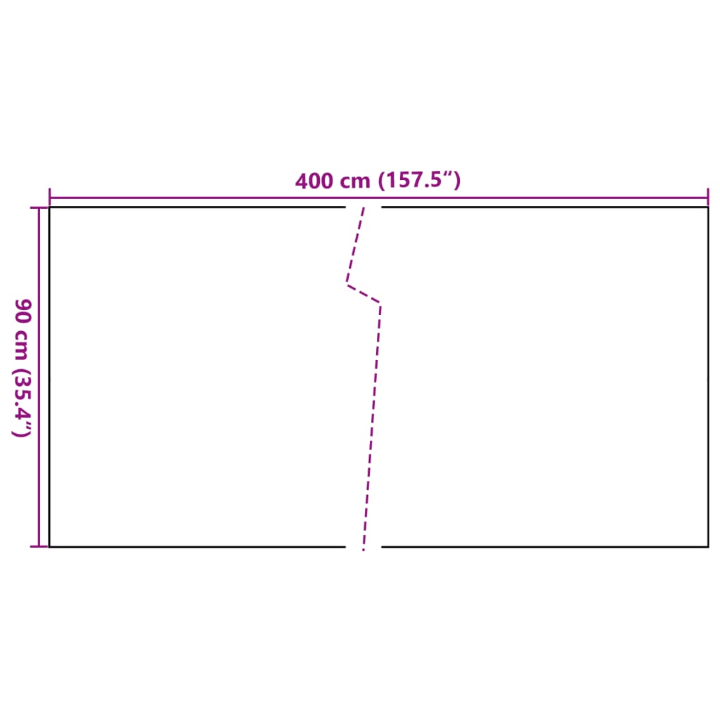 Balkonscherm 400x90 cm poly rattan bruin en zwart is nu te koop bij PeponiXL, paradijselijk wonen!