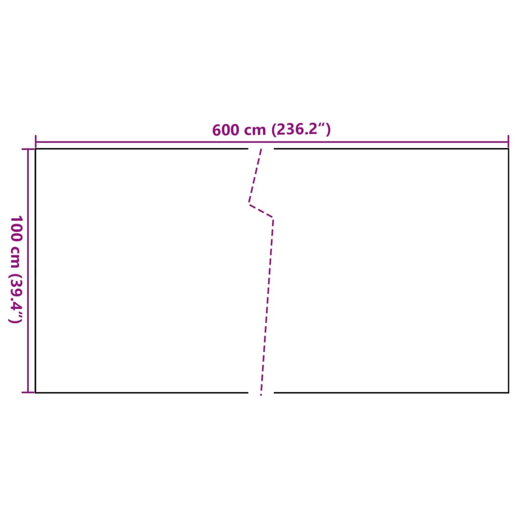 Balkonscherm 600x100 cm poly rattan lichtbruin is nu te koop bij PeponiXL, paradijselijk wonen!
