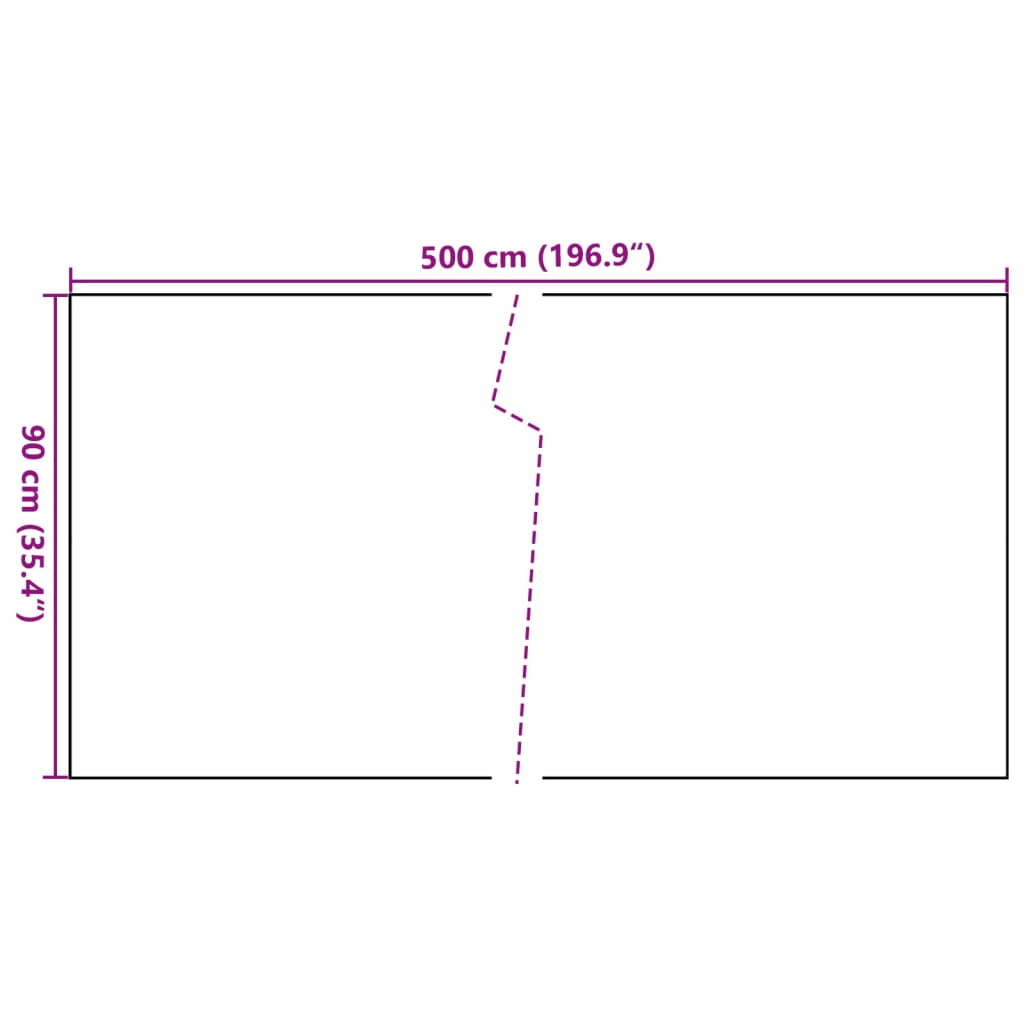 Balkonscherm 500x90 cm poly rattan zwart is nu te koop bij PeponiXL, paradijselijk wonen!