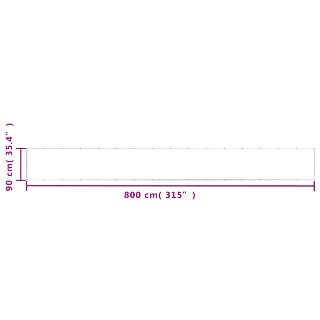 Balkonscherm 90x800 cm 100% oxford polyester zandkleurig is nu te koop bij PeponiXL, paradijselijk wonen!