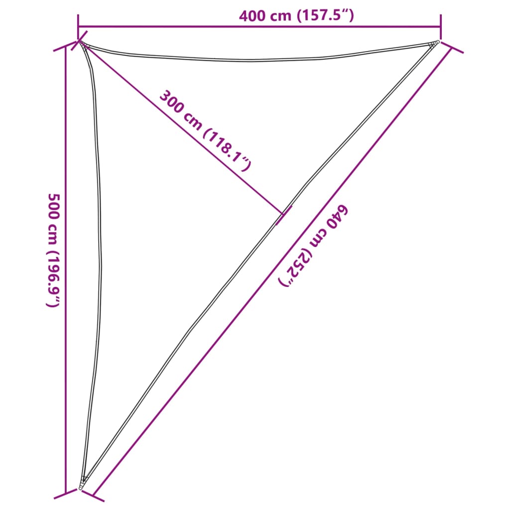 Zonnezeil 4x5x6,4 m 100% polyester oxford zandkleurig is nu te koop bij PeponiXL, paradijselijk wonen!