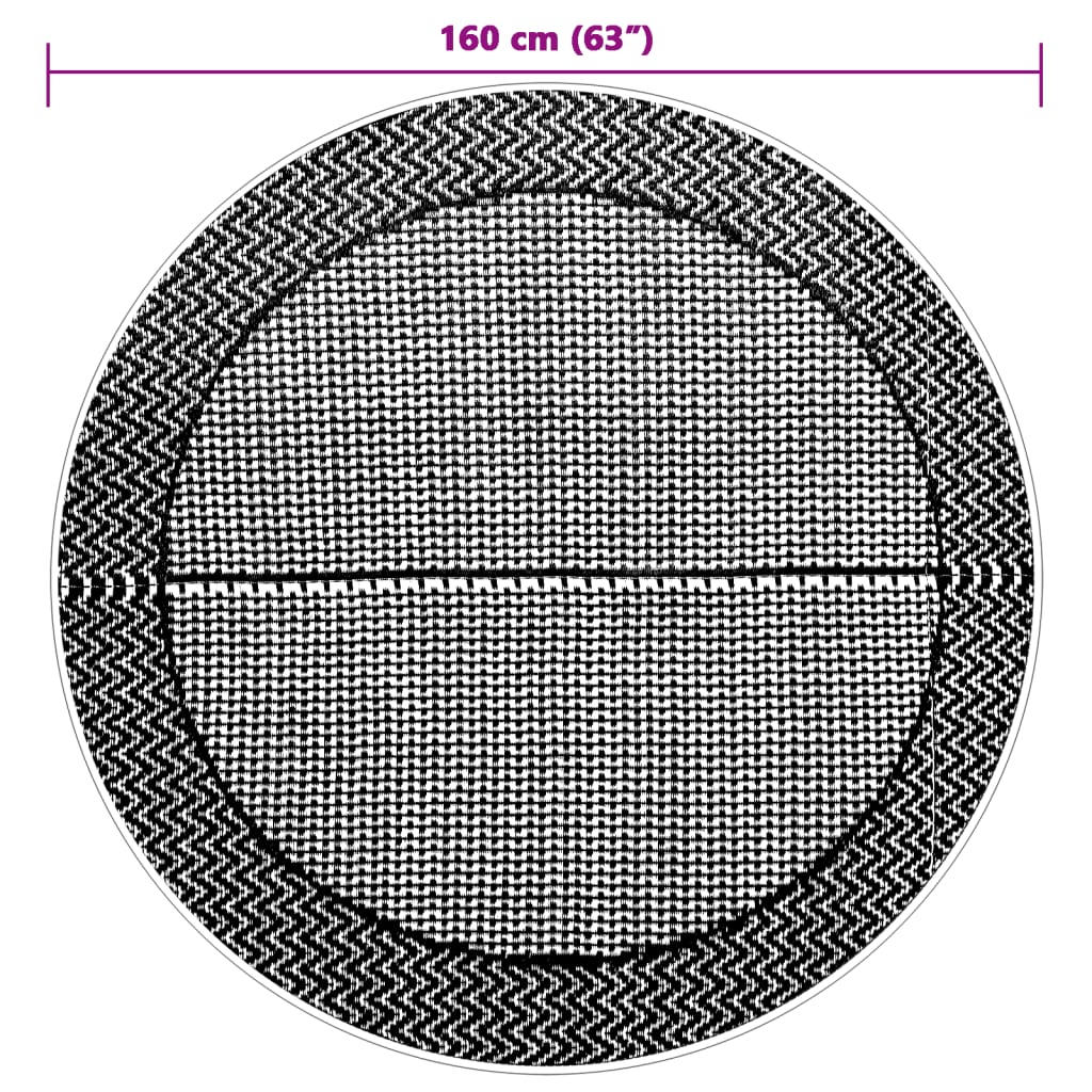 Buitenkleed ARAKIL Ø160 cm polypropeen grijs is nu te koop bij PeponiXL, paradijselijk wonen!