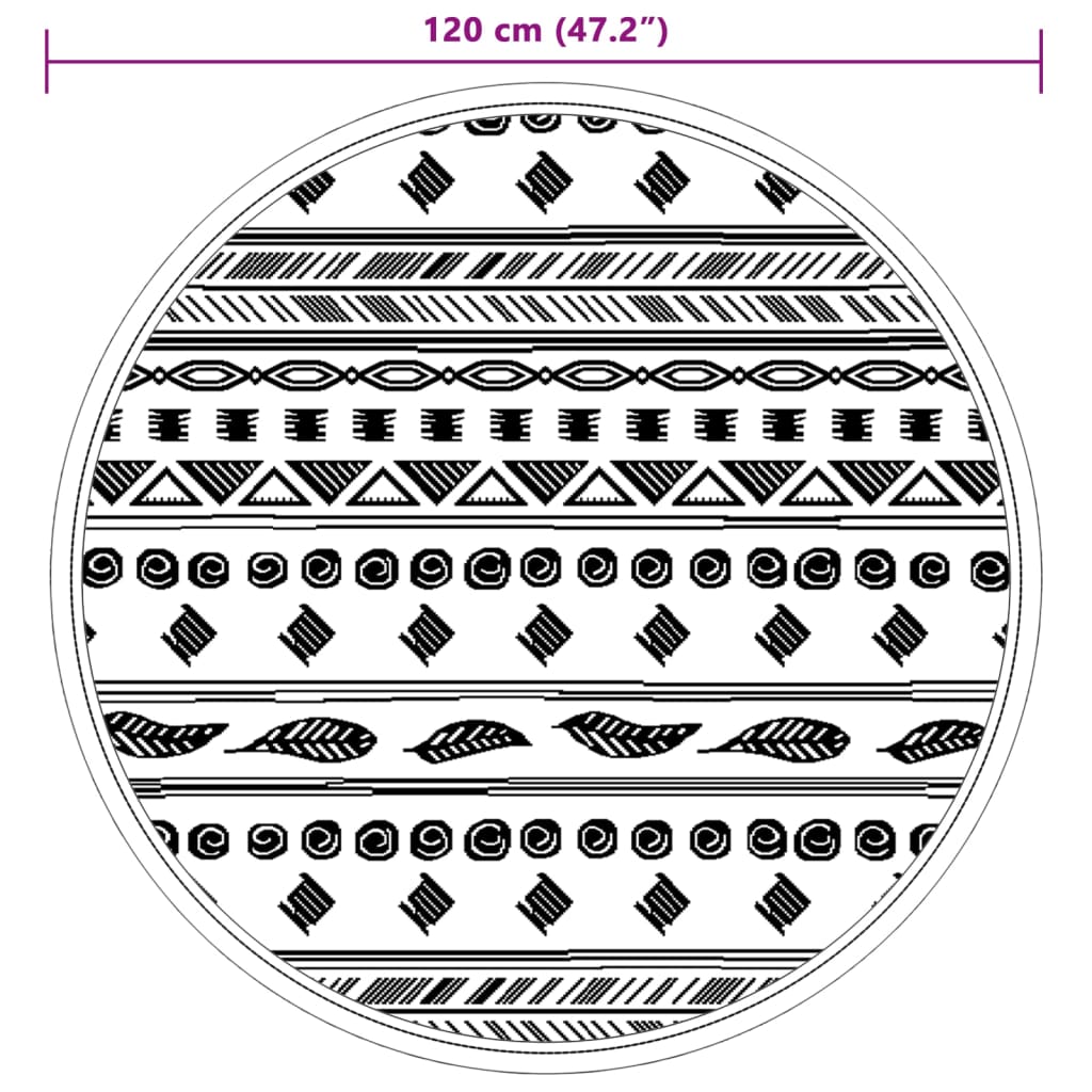 Buitenkleed ARAKIL Ø120 cm PP grijs is nu te koop bij PeponiXL, paradijselijk wonen!