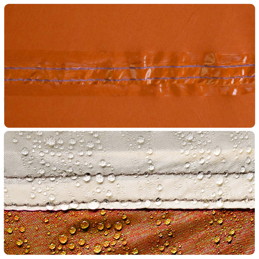 Windscherm camping waterdicht 366x152x152 cm oranje is nu te koop bij PeponiXL, paradijselijk wonen!
