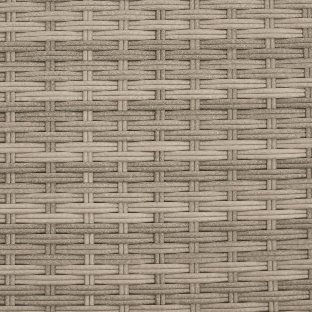 Ligstoelen 2 st met tafel lichtgrijs poly rattan is nu te koop bij PeponiXL, paradijselijk wonen!