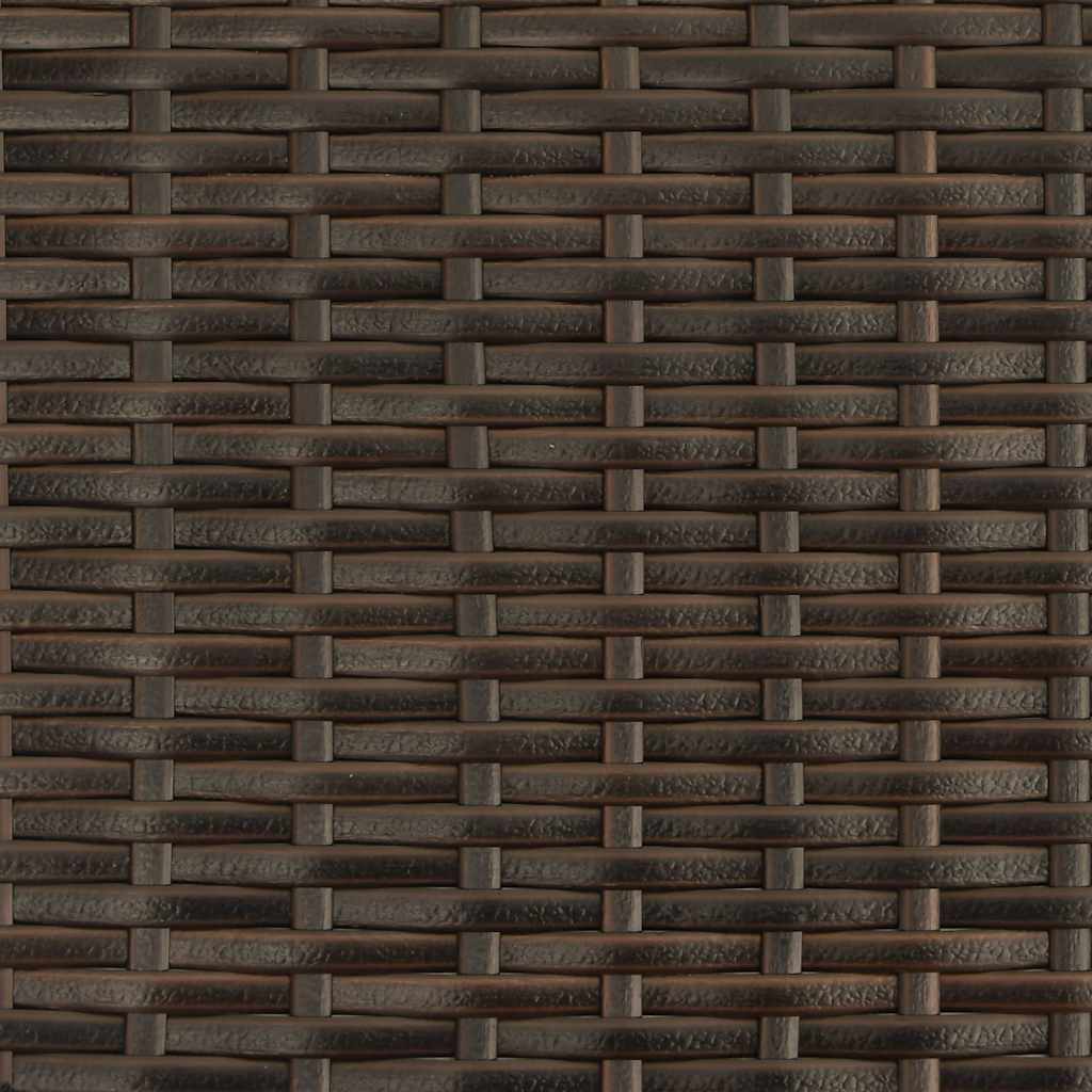 Ligbed met luifel en kussens poly rattan bruin is nu te koop bij PeponiXL, paradijselijk wonen!