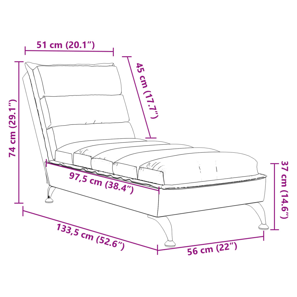 Chaise longue met kussens stof donkergrijs is nu te koop bij PeponiXL, paradijselijk wonen!