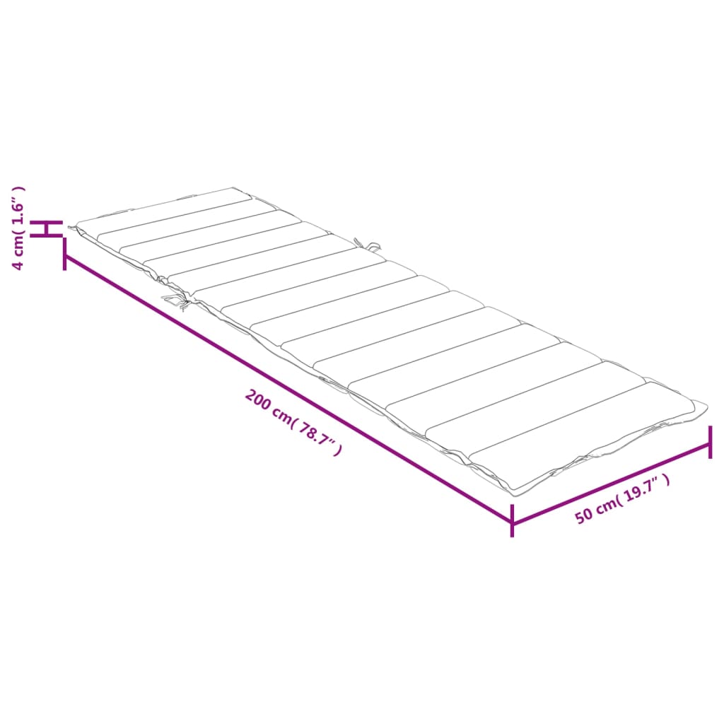 Ligbedkussen 200x50x4 cm stof gemêleerd antracietkleurig