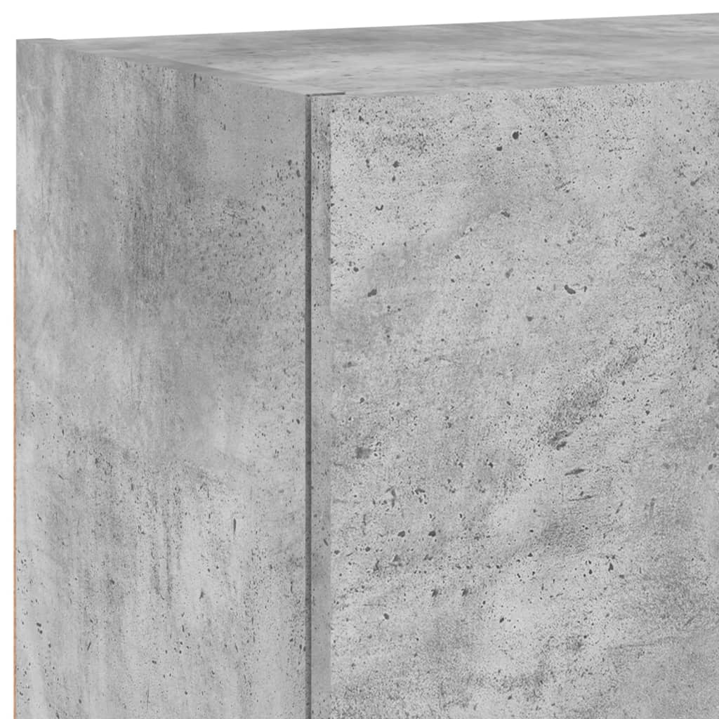 4-delige Tv-wandmeubelset bewerkt hout betongrijs is nu te koop bij PeponiXL, paradijselijk wonen!