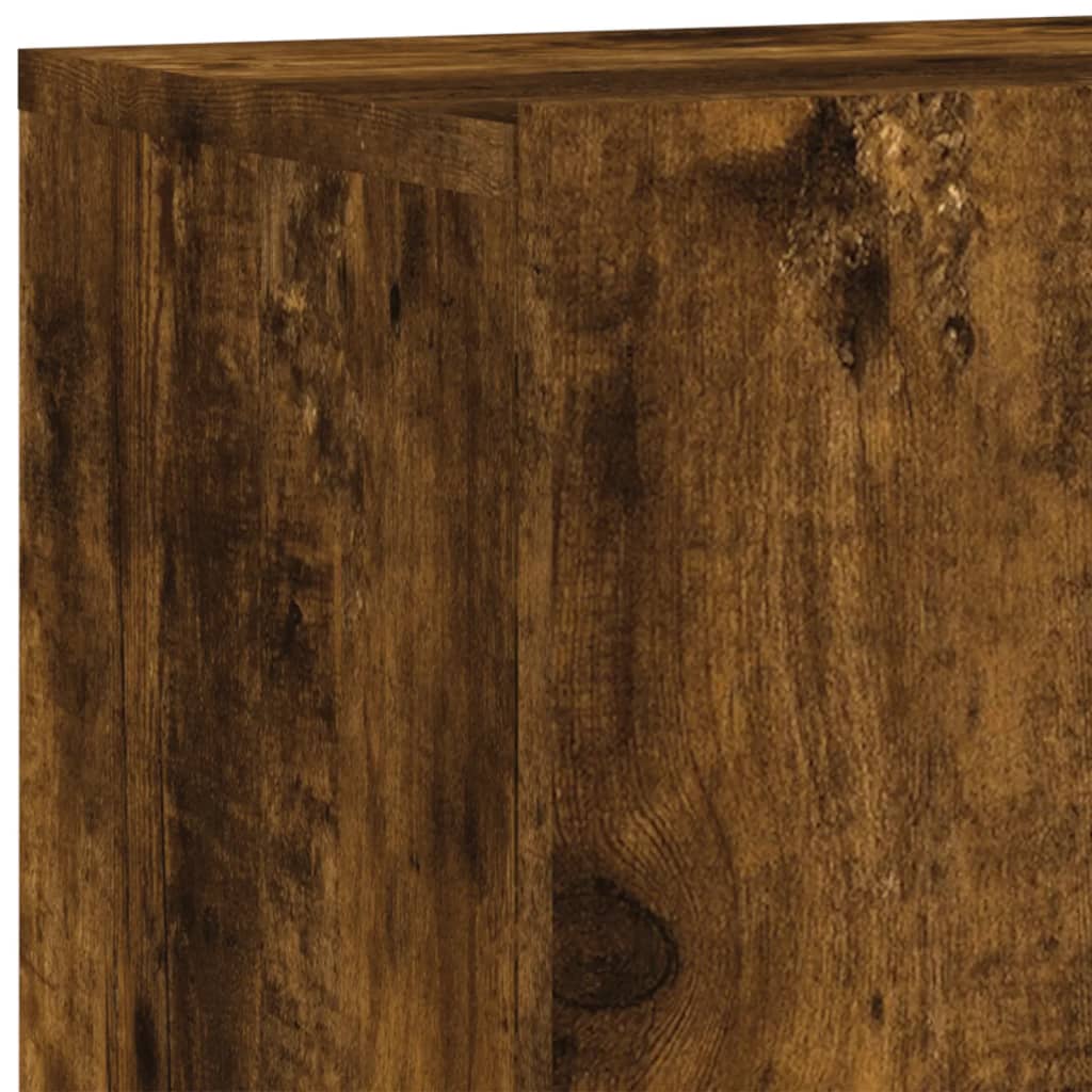5-delige Tv-wandmeubelset bewerkt hout gerookt eikenkleurig is nu te koop bij PeponiXL, paradijselijk wonen!