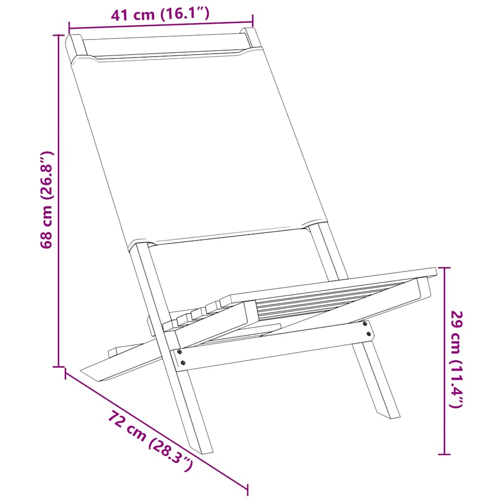 Tuinstoelen 2 st inklapbaar acaciahout en stof antracietkleurig is nu te koop bij PeponiXL, paradijselijk wonen!