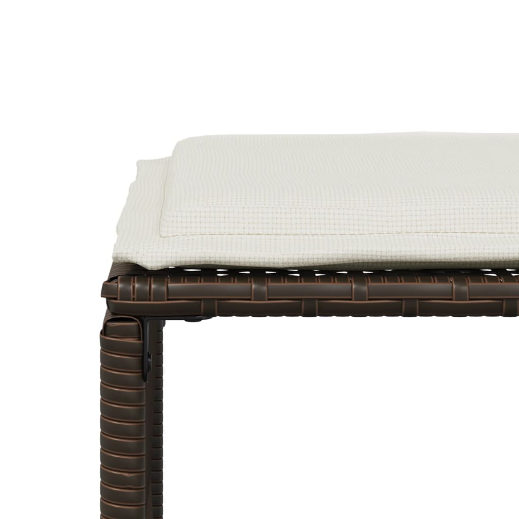 7-delige Tuinset met kussens poly rattan bruin is nu te koop bij PeponiXL, paradijselijk wonen!