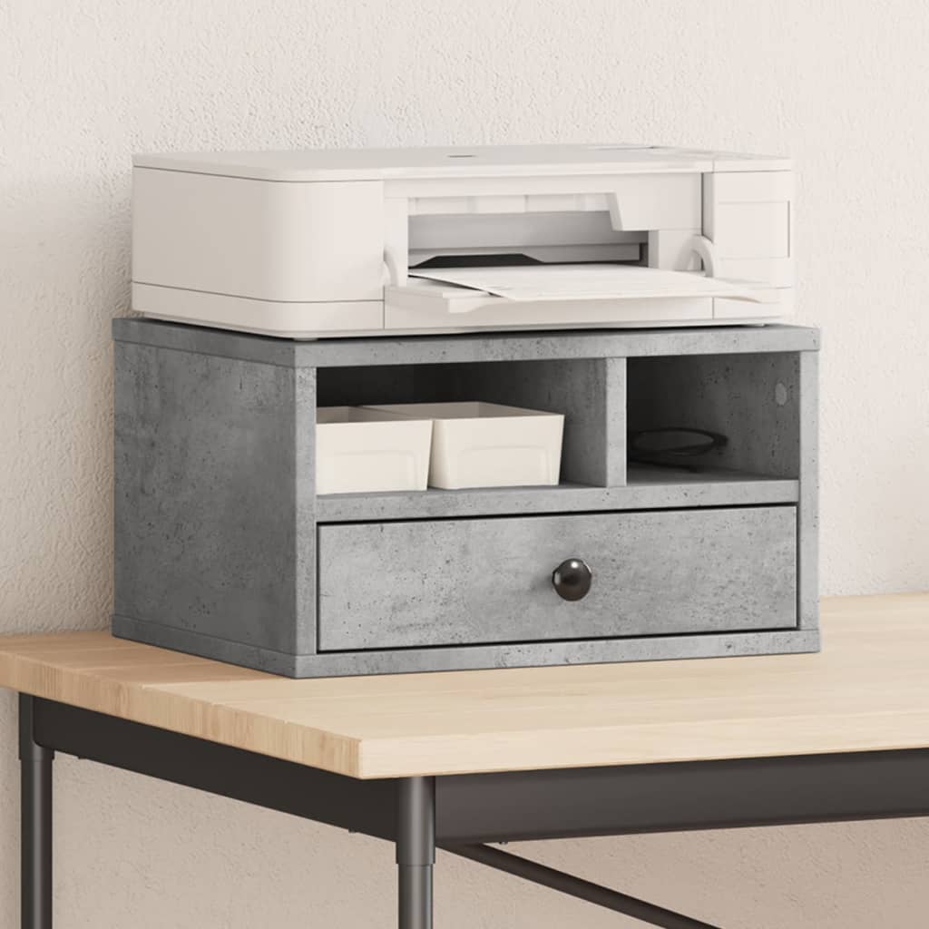 vidaXL Printerkastje 40x32x22,5 cm bewerkt hout sonoma eikenkleurig, bureau organizer, printer kast, printer standaard, bureau organiser