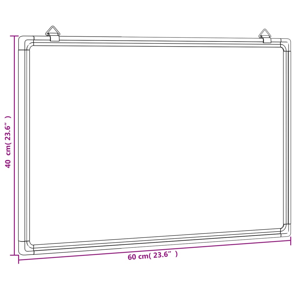 Whiteboard magnetisch 60x40x1,7 cm aluminium is nu te koop bij PeponiXL, paradijselijk wonen!