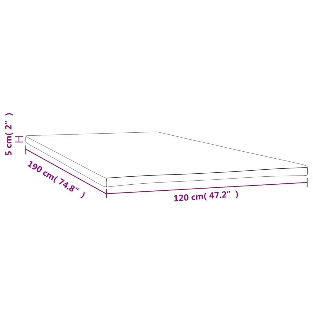 Dekmatras 120x190x5 cm is nu te koop bij PeponiXL, paradijselijk wonen!