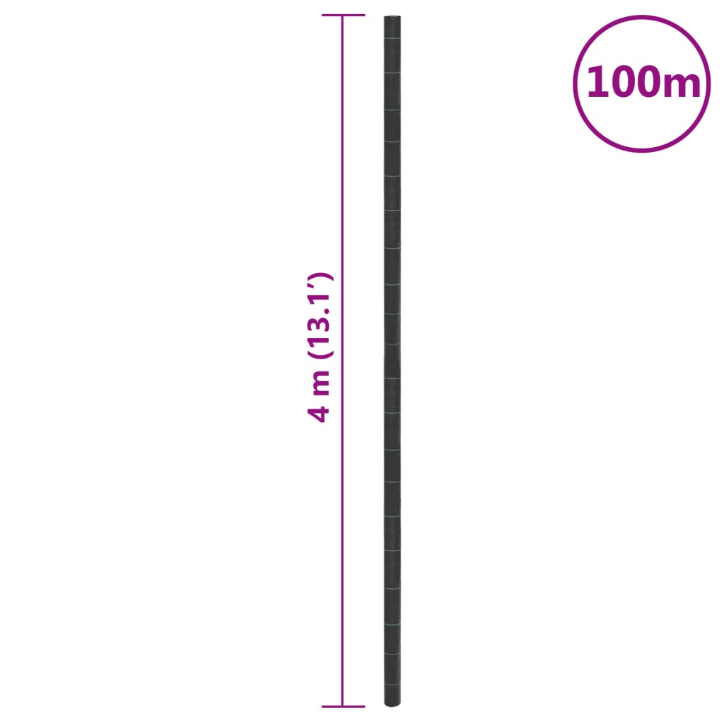 Worteldoek 4x100 m polypropeen zwart is nu te koop bij PeponiXL, paradijselijk wonen!