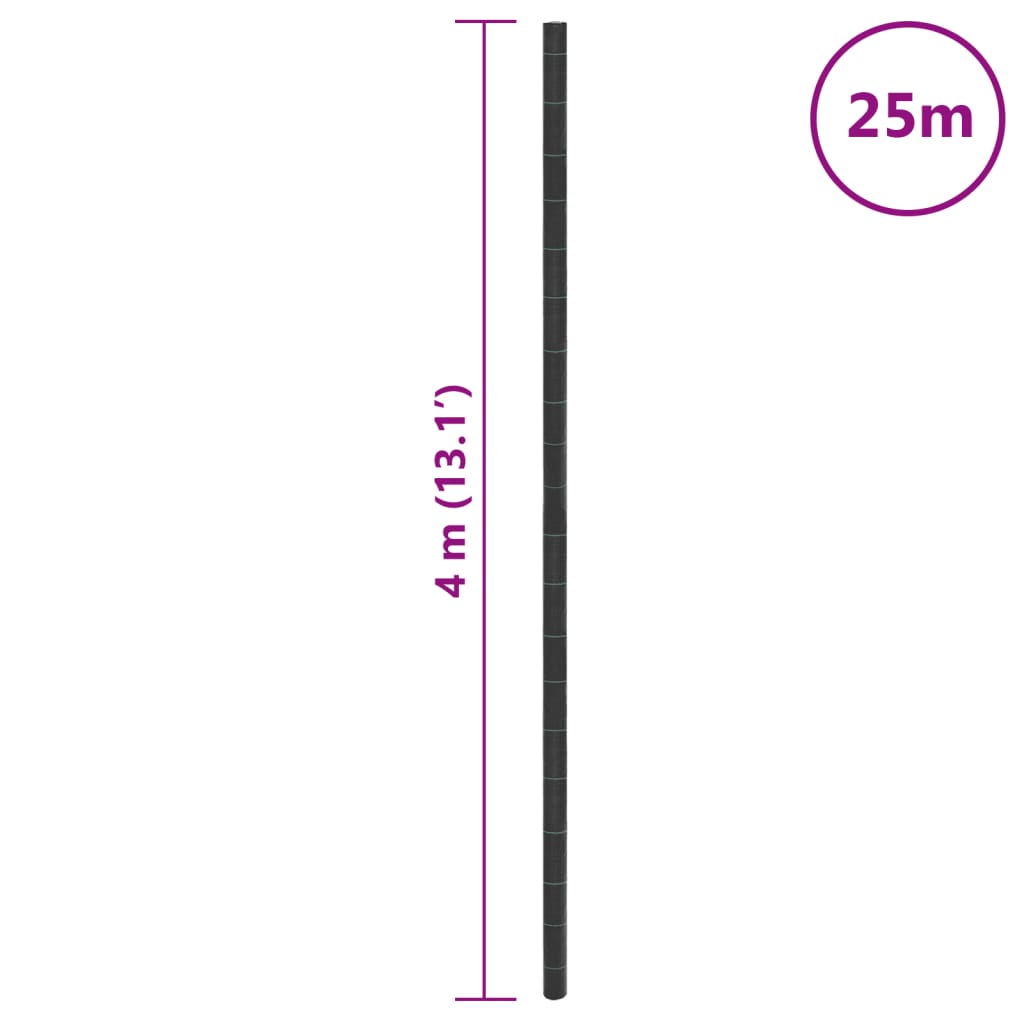 Worteldoek 4x25 m polypropeen zwart is nu te koop bij PeponiXL, paradijselijk wonen!