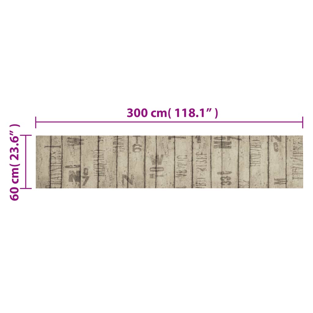 Keukenmat wasbaar hekprint 60x300 cm fluweel is nu te koop bij PeponiXL, paradijselijk wonen!