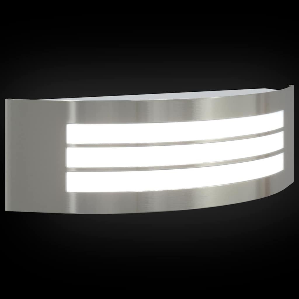 Buiten Wandlamp 2 pcs Zilver 32 x 10 x 10 cm is nu te koop bij PeponiXL, paradijselijk wonen!