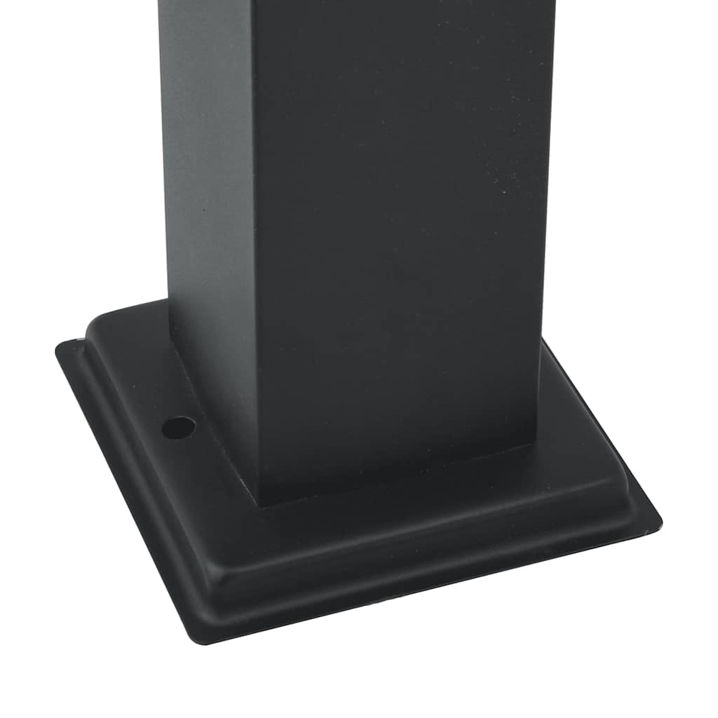 Bolderarmatuur met stopcontact 80 cm Zwart IP44 is nu te koop bij PeponiXL, paradijselijk wonen!