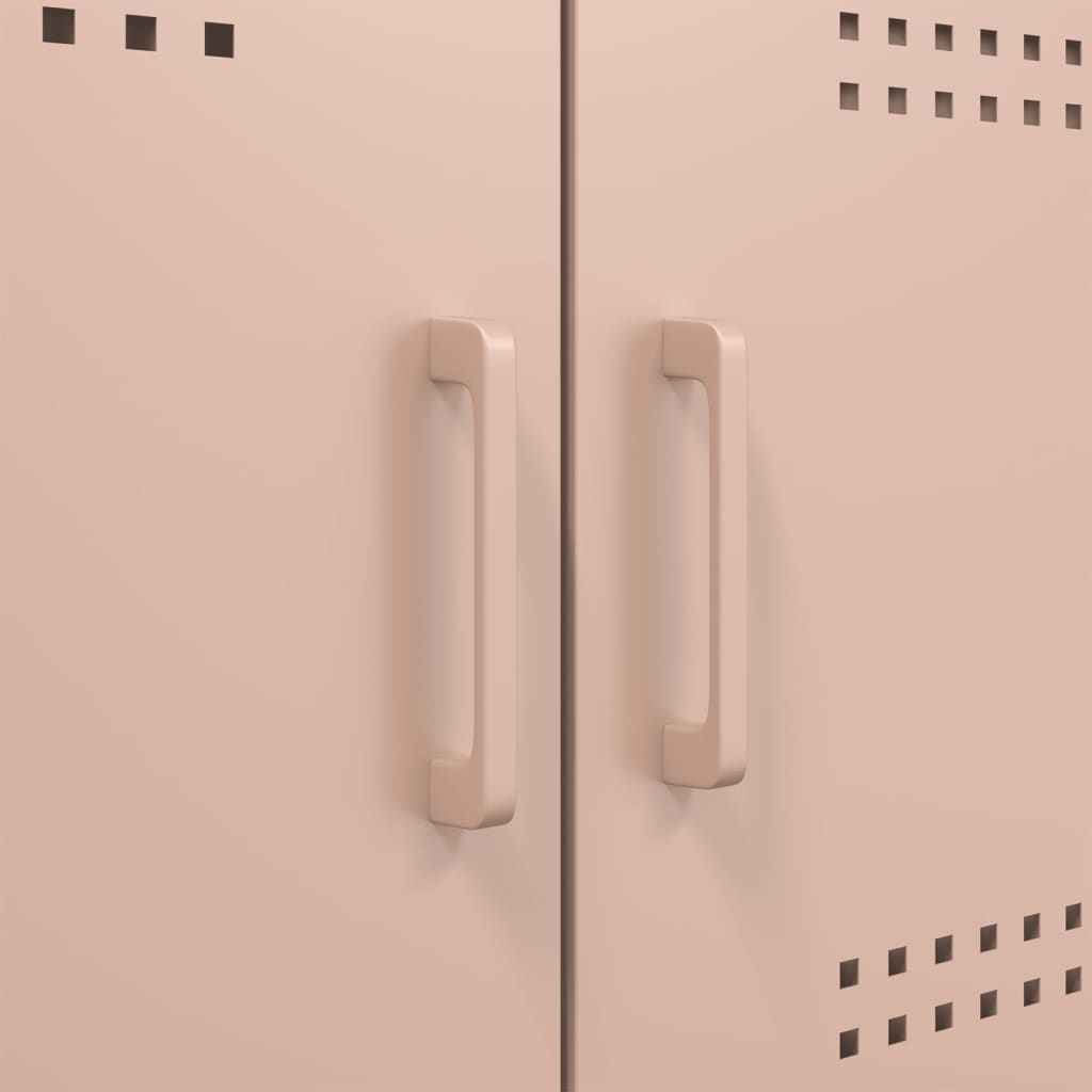 Tv-meubel 68x39x50,5 cm staal roze is nu te koop bij PeponiXL, paradijselijk wonen!