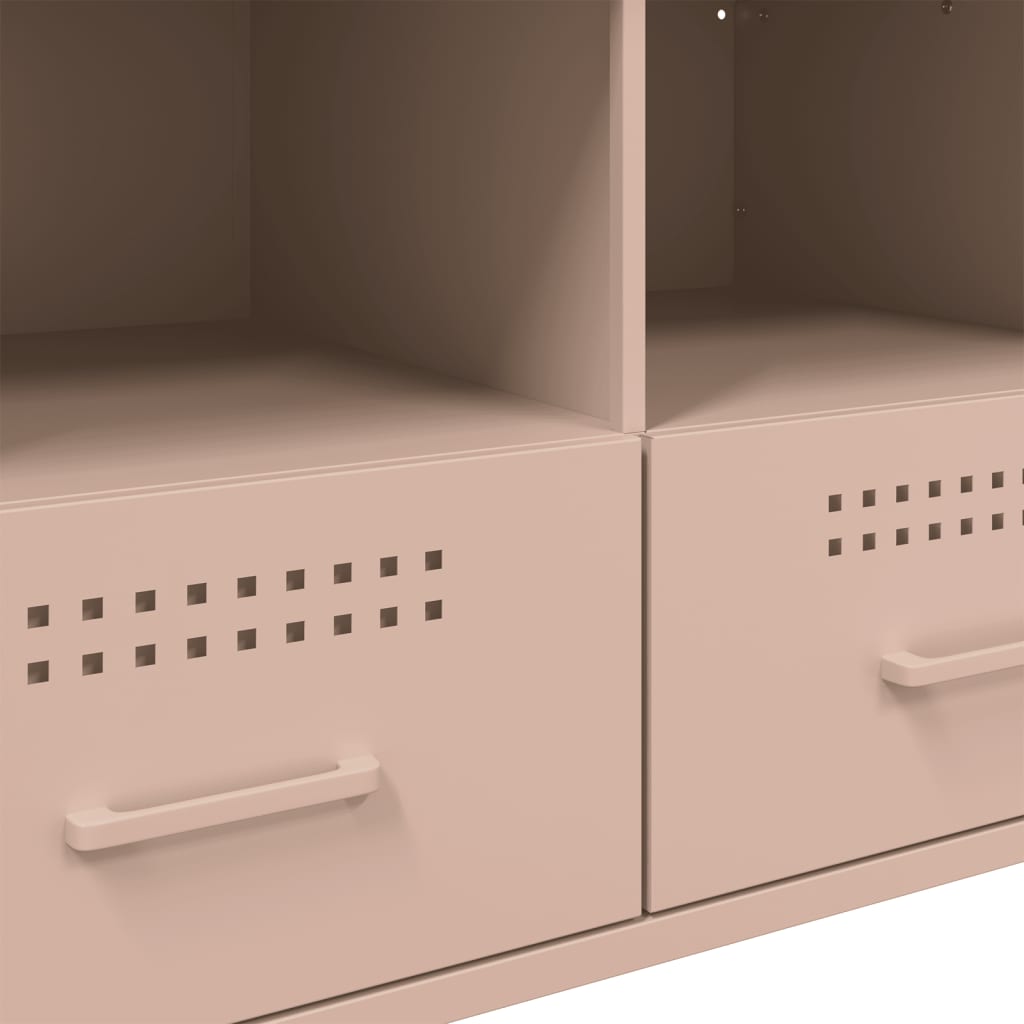 Tv-meubel 68x39x50,5 cm staal roze is nu te koop bij PeponiXL, paradijselijk wonen!