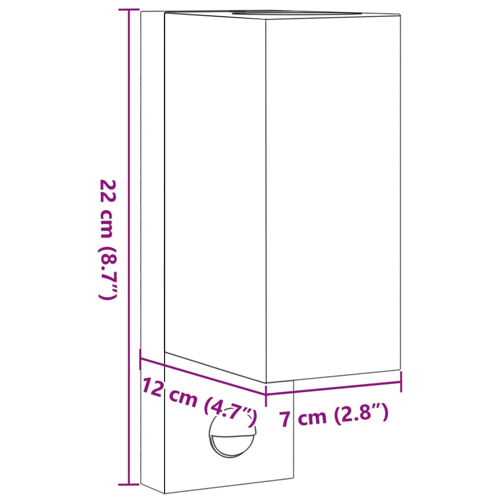 Buitenwandlamp met sensor gegoten aluminium zwart is nu te koop bij PeponiXL, paradijselijk wonen!