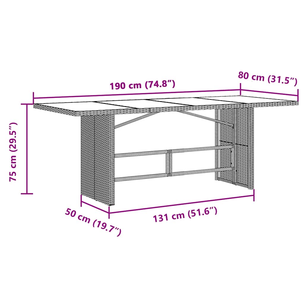 7-delige Bistroset met kussens poly rattan zwart is nu te koop bij PeponiXL, paradijselijk wonen!