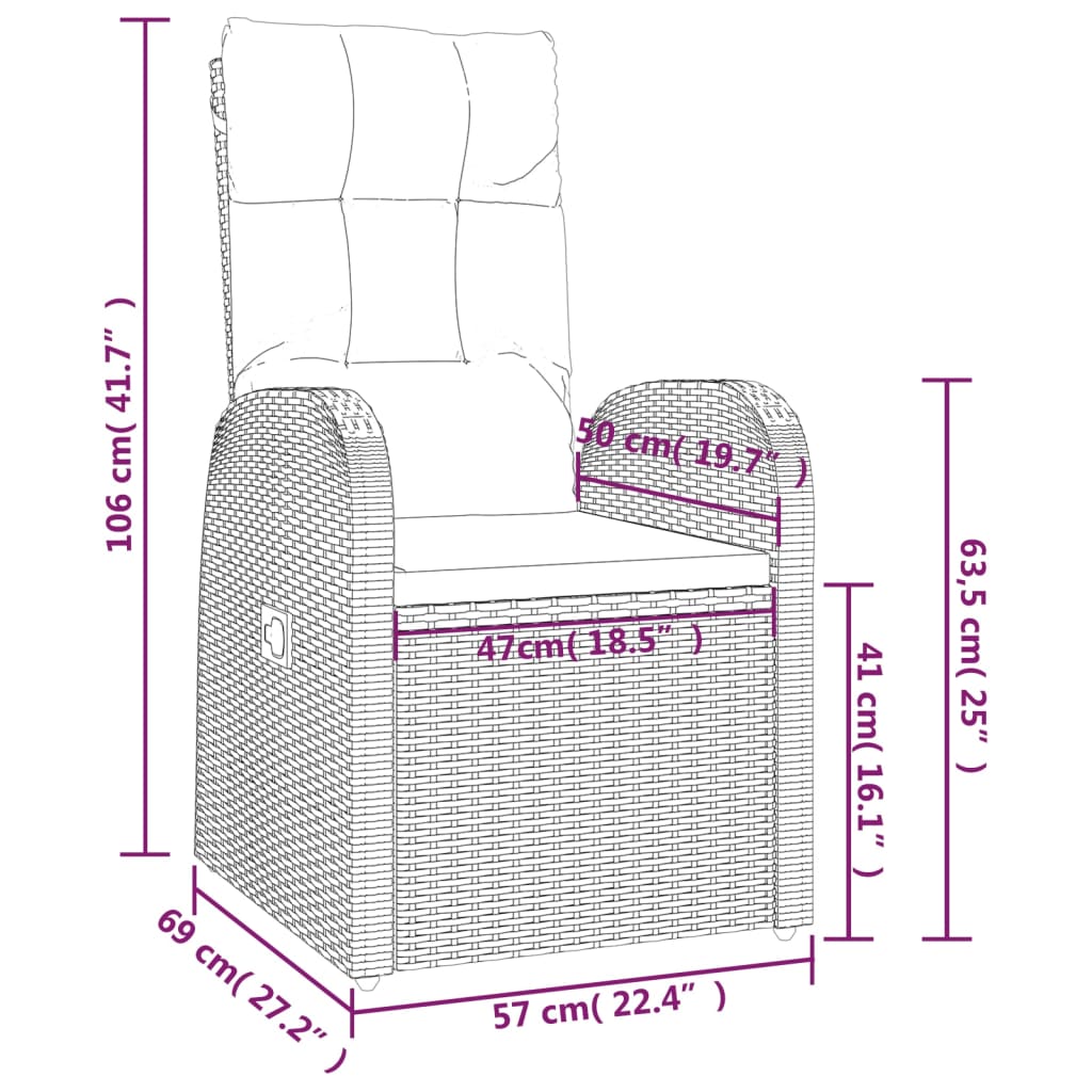 9-delige Tuinset poly rattan zwart is nu te koop bij PeponiXL, paradijselijk wonen!